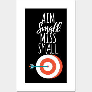Archery aim small miss small Posters and Art